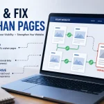 Find and fix orphan pages on a website using internal links to improve SEO