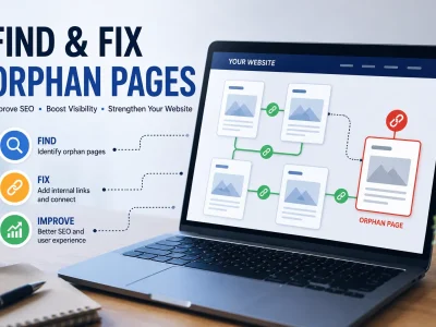 Find and fix orphan pages on a website using internal links to improve SEO